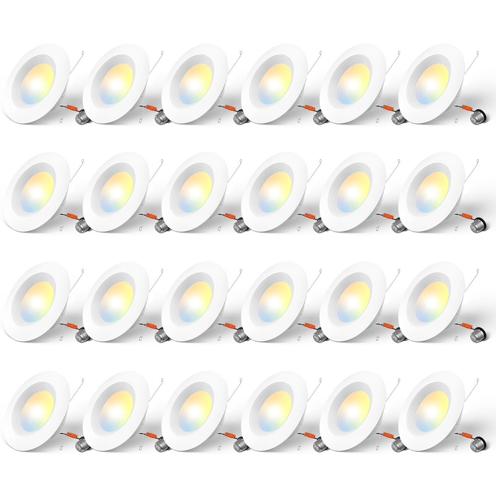 Amico‎ 24 Pack 5/6 Inch 5CCT LED Recessed Lighting Dimmable 12.5W 950LM White